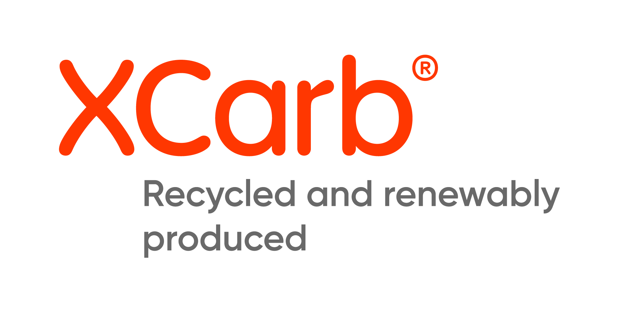 Xcarb logo recycled and renewably produced
