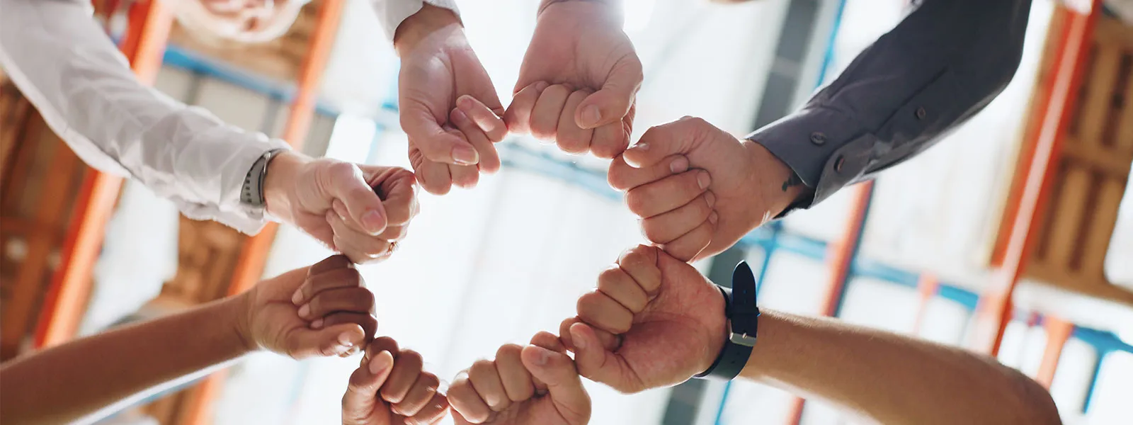 hands joined together to form a circle